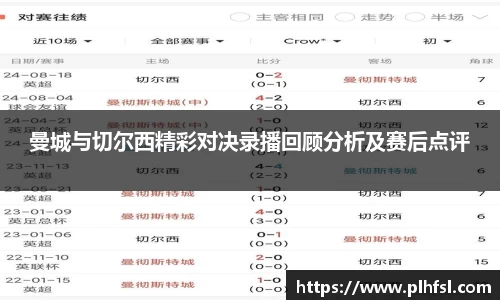 曼城与切尔西精彩对决录播回顾分析及赛后点评